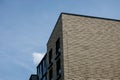 residential apartment building with brick facade Royalty Free Stock Photo
