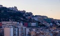 Residential Apartment Home Buildings in Historic Downtown City on Mediterranean Coast of Naples, Italy Royalty Free Stock Photo