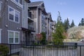 Residential apartments and park in Gresham Oregon Royalty Free Stock Photo