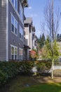 Residential apartments and park in Gresham Oregon Royalty Free Stock Photo