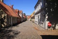 Residential area in the city Odense in Danmark. Royalty Free Stock Photo