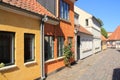 Residential area in the city Odense in Danmark. Royalty Free Stock Photo