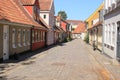 Residential area in the city Odense in Danmark. Royalty Free Stock Photo