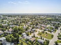 Residential area of Grande Prairie, Alberta, Canada