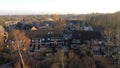 Residential area in the Netherlands with finex houses in various styles in Zaandam.