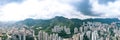 Residential area under the Lion Rock Mountain, Kowloon, Hong Kong Royalty Free Stock Photo