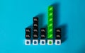 A residential building absorbs more greenhouse gases than other households emit. High energy efficiency. Improving saving energy,