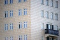 Residential building with corner balcony Royalty Free Stock Photo