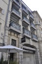 Avignon, 10th september: Residential building facade from Avignon in Provence France