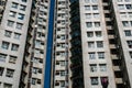 Residential building facade, real estate exterior, HongKong Royalty Free Stock Photo