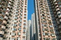 Residential building facade, real estate exterior, HongKong Royalty Free Stock Photo