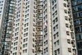 Residential building facade, real estate exterior, HongKong Royalty Free Stock Photo