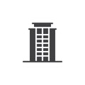 Residential building icon vector