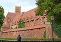 The residential building of the knights on the territory of the chivalric castle of the Teutonic Order. Marlbork, Poland