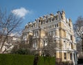 Residential building overlooking Cornwall Square in South Kensington, near Gloucestor Road in west London, UK. Royalty Free Stock Photo