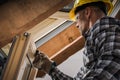 Residential Building Roof Windows Installation Royalty Free Stock Photo