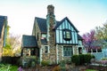 residential building suburban house architecture in neighborhood of america Royalty Free Stock Photo