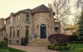 residential building suburban house architecture in neighborhood of america Royalty Free Stock Photo