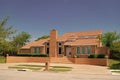 residential building suburban house architecture in neighborhood of america Royalty Free Stock Photo