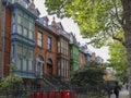 The Residential building is typical Dublin style. Ireland.