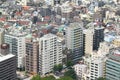 Residential buildings in downtown Tokyo