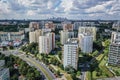 Residential buildings in Goclaw subdistrict of Warsaw, Poland