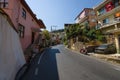 Residential buildings in the mountainous part of the city Royalty Free Stock Photo