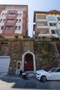 Residential buildings in the mountainous part of the city Royalty Free Stock Photo