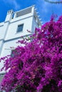 Residential buildings in the old city of Tangier in Morocco