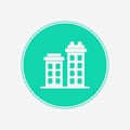 Buildings vector icon sign symbol Royalty Free Stock Photo
