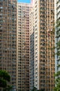 Residential buildings, real estate exterior, HongKong Royalty Free Stock Photo