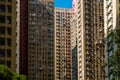 Residential buildings, real estate exterior, HongKong Royalty Free Stock Photo