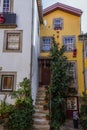 Residential buildings in Ribeira area in historic part of Porto city Royalty Free Stock Photo