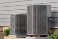 residential central air conditioning unit Royalty Free Stock Photo