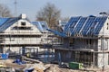 Residential construction site in the Netherlands Royalty Free Stock Photo