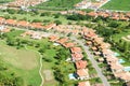 Residential district aerial view