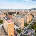 Residential district in Barcelona in evening Royalty Free Stock Photo