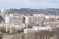 Residential district consisting of large blocks of flats Royalty Free Stock Photo