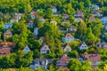 Residential district of German town Wurzburg