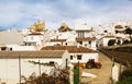 Residential districts in spanish town. Olvera Royalty Free Stock Photo