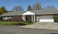 Residential home and garden in Gresham Oregon Royalty Free Stock Photo