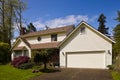 Residential home in suburbia. Royalty Free Stock Photo