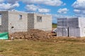 House Under Construction In A Residential Suburb Royalty Free Stock Photo