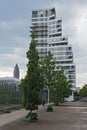 Residential house in a new district europaviertel, frankfurt am main, germany