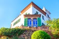 Residential house in traditional spanish style Royalty Free Stock Photo