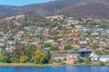 Residential houses at Berreidale bay in Hobart, Australia Royalty Free Stock Photo