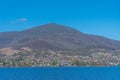 Residential houses at Berreidale bay in Hobart, Australia Royalty Free Stock Photo