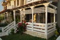 Residential houses in Calis beach area in Fethiye city.