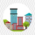 residential icon design Royalty Free Stock Photo