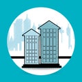 residential icon design Royalty Free Stock Photo
